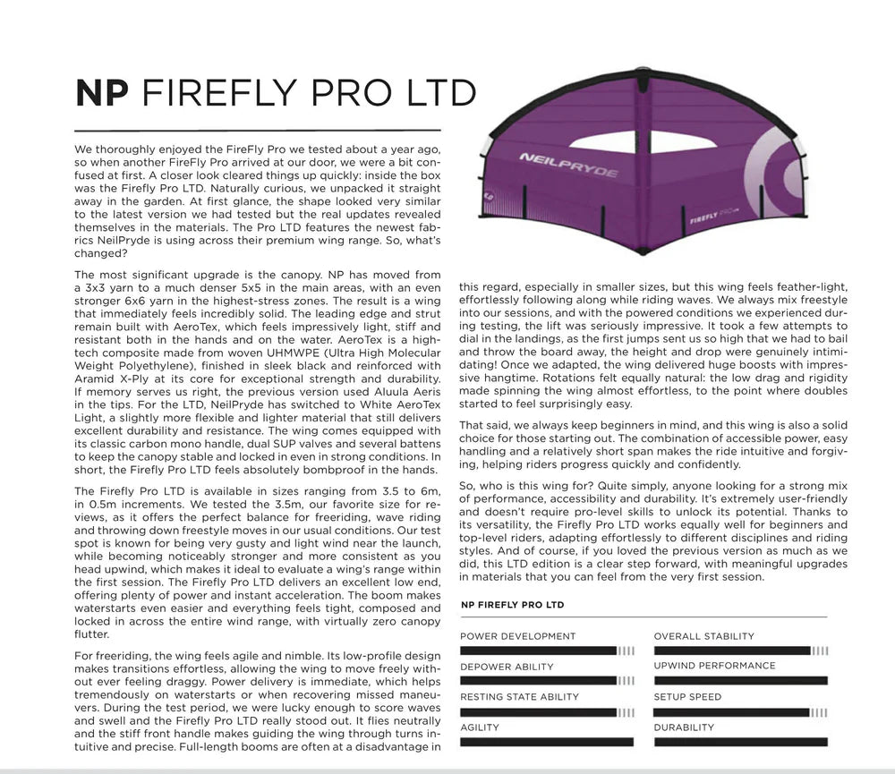 NEILPRYDE FIREFLY 2026: ÉN VINGE SOM DOMINERER ALT
