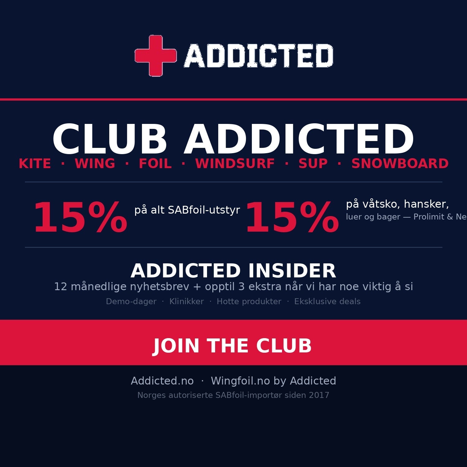 CLUB ADDICTED — For deg som lever for neste økt