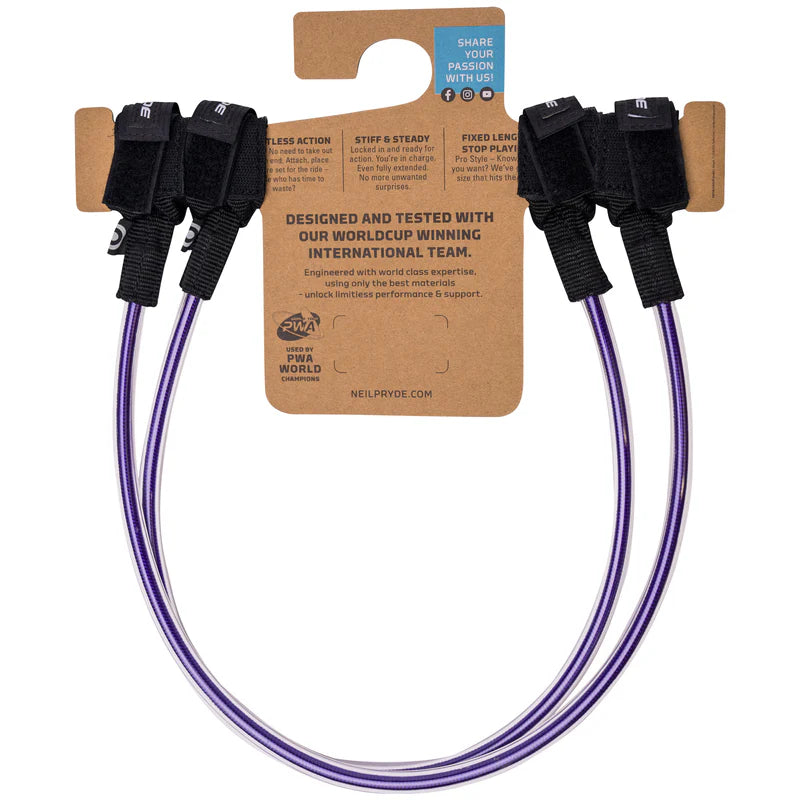 Neilpryde Fixed Harness Line Travel Stiff | Quick-Fit Trapesliner (Transparent Purple)