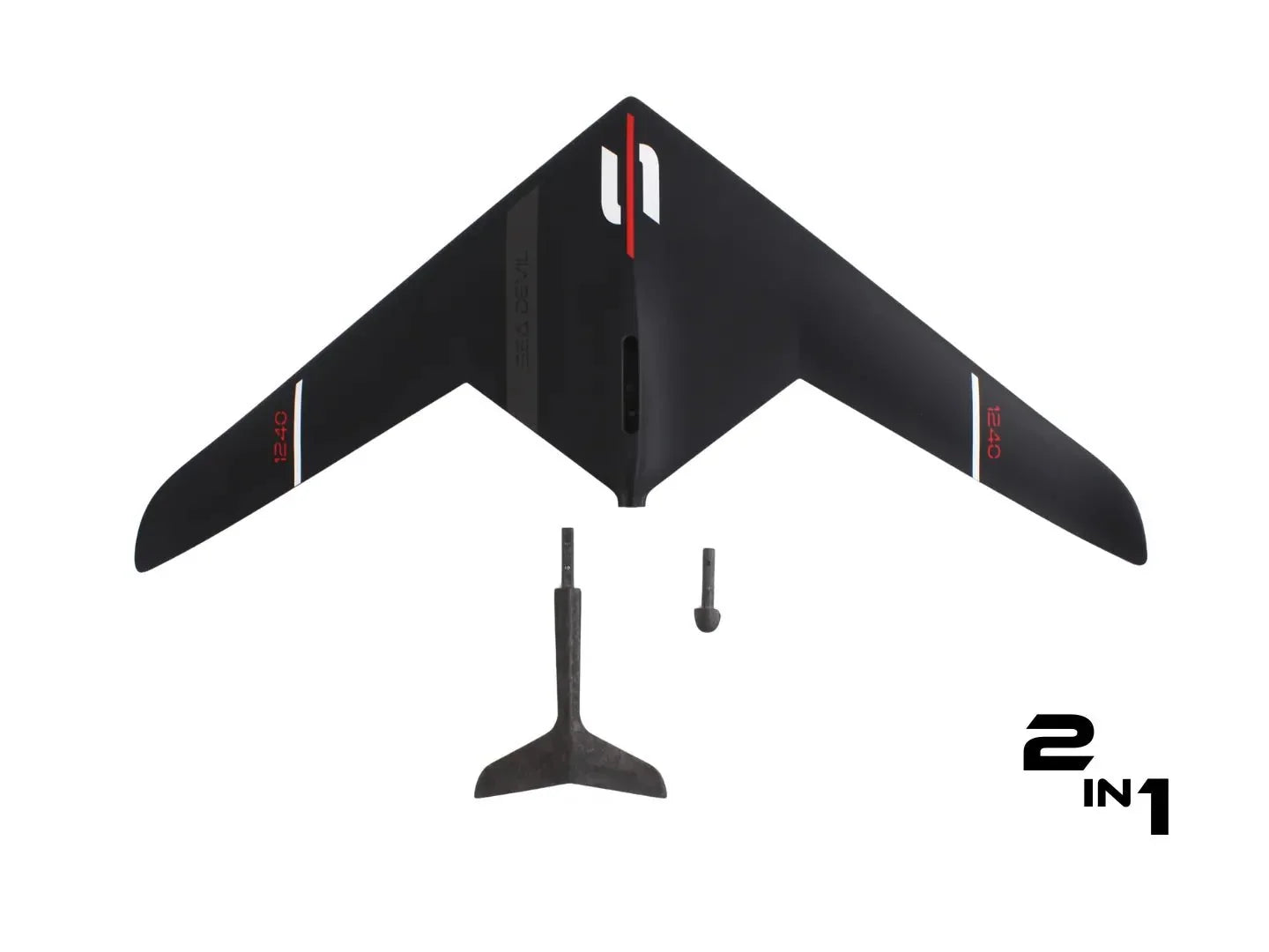 SABFOIL Sea Devil 1240 ('26) Vingsett – Ultimat Lettvind 2 - i - 1 Monobloc Hydrofoil (Uten Mast) - Surf1