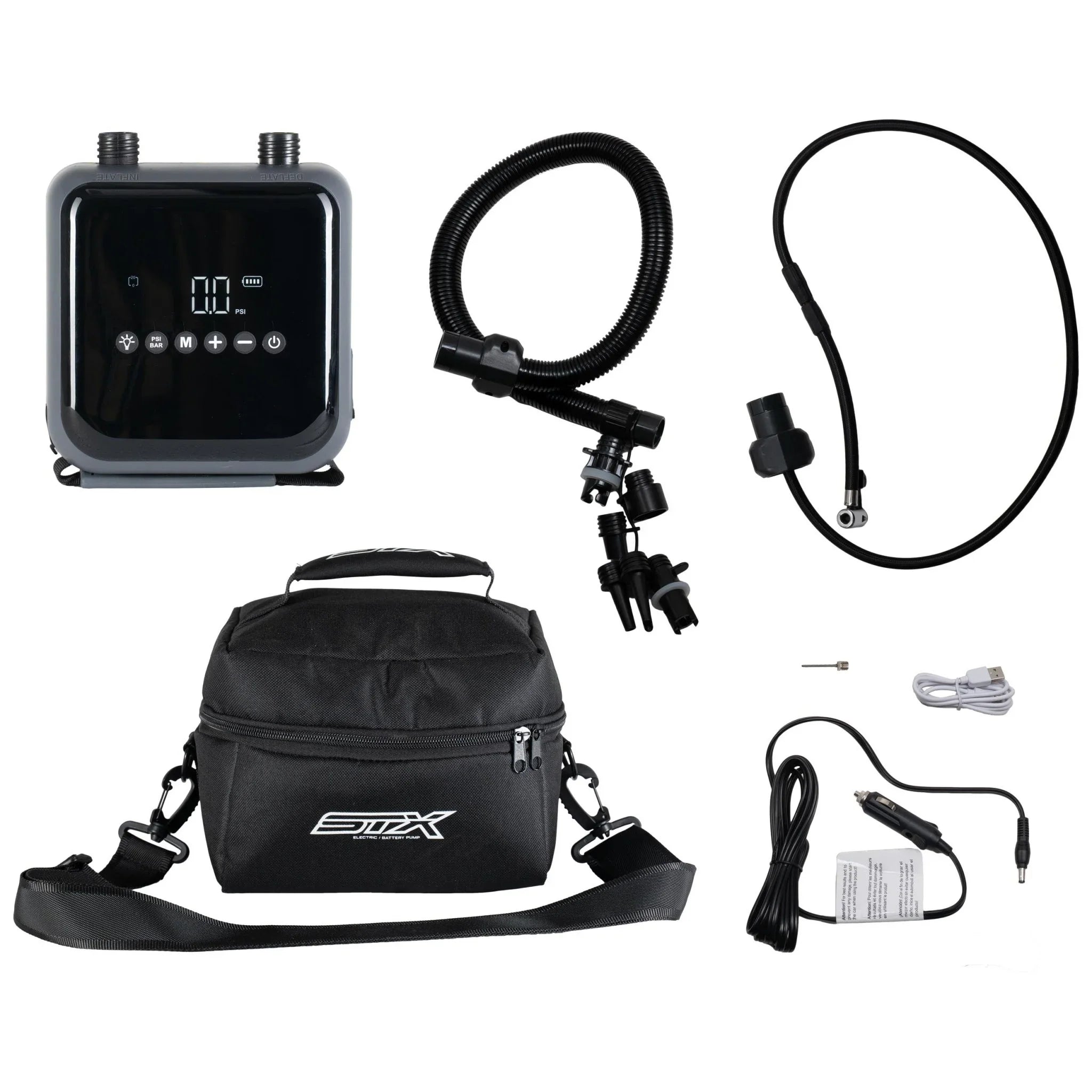 STX Elektrisk Pumpe med Batteri – 20 PSI Dual Stage - Surf1